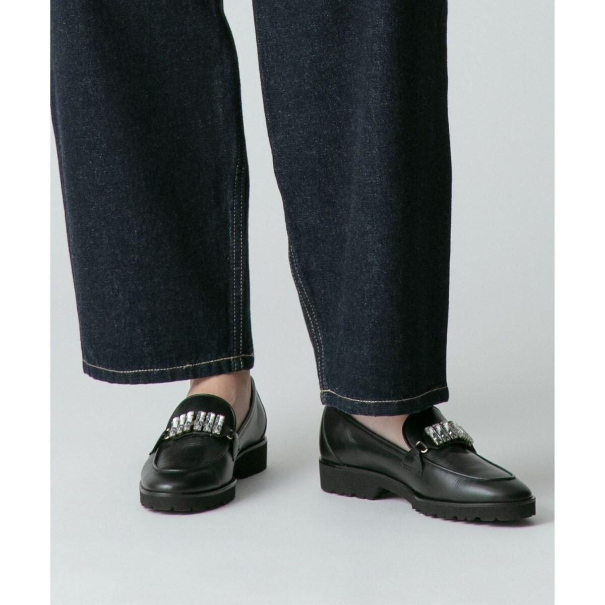 Castellano タッセルローファーミュール サイズ23 黒