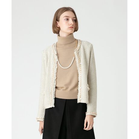 LOULOU WILLOUGHBY】チェーントリミングツィードジャケット | ルル  