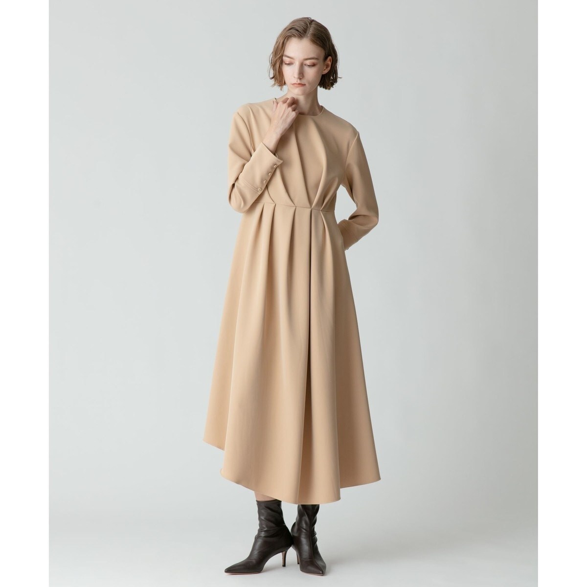 アルアバイル　ダブルクロスアシンメトリーナローワンピース　ルルウィルビー アルアバイル ダブルクロスアシンメトリーナローワンピース ルル