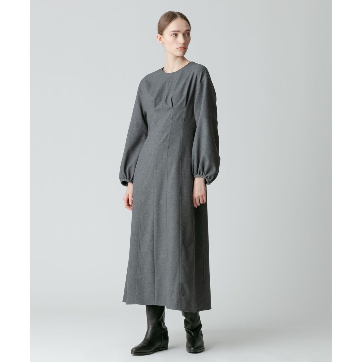 アルアバイル　ダブルクロスアシンメトリーナローワンピース　ルルウィルビー ダブルクロスアシンメトリーナローワンピース | アルアバイル