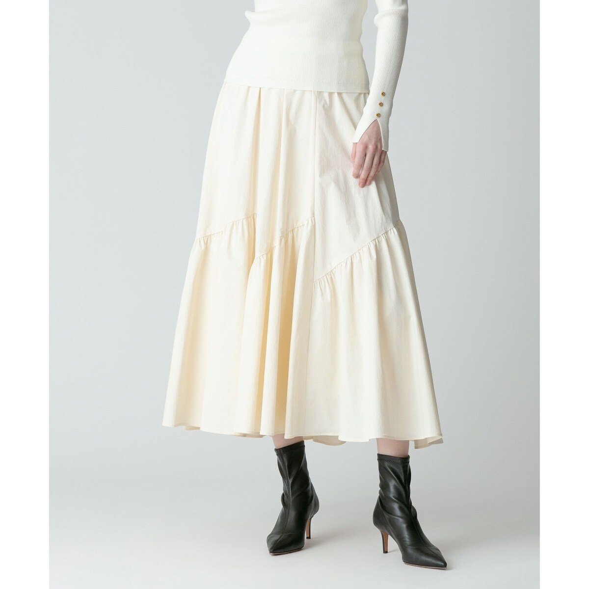 ◇バイヤス切替ギャザースカート | アルアバイル(allureville