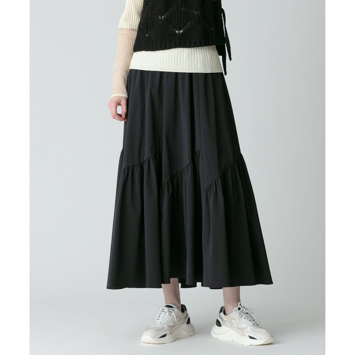◇バイヤス切替ギャザースカート | アルアバイル(allureville