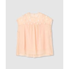 【LOULOU WILLOUGHBY】スパンコールフラワーブラウス