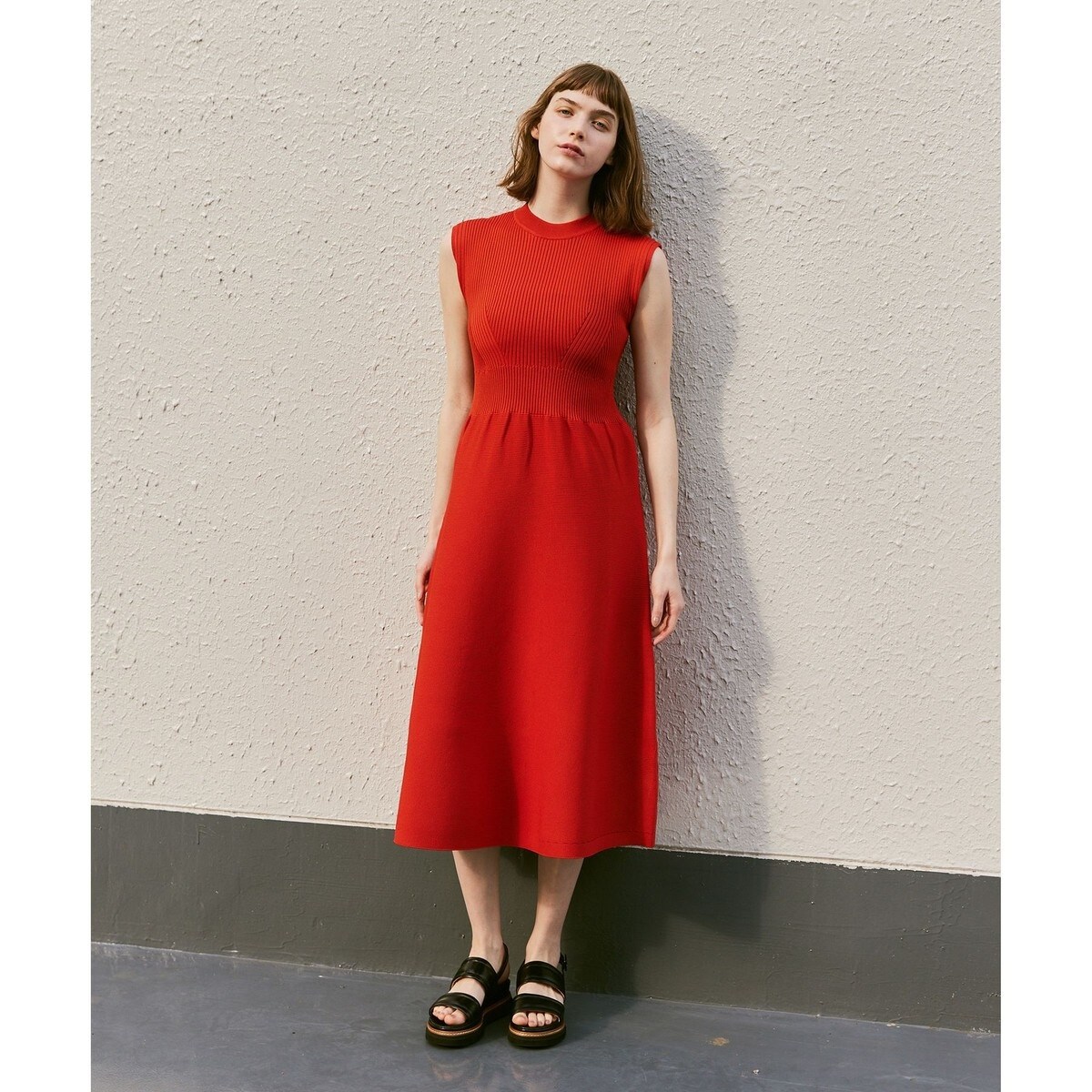LOULOU WILLOUGHBY】ニットフレアーワンピース | アルアバイル