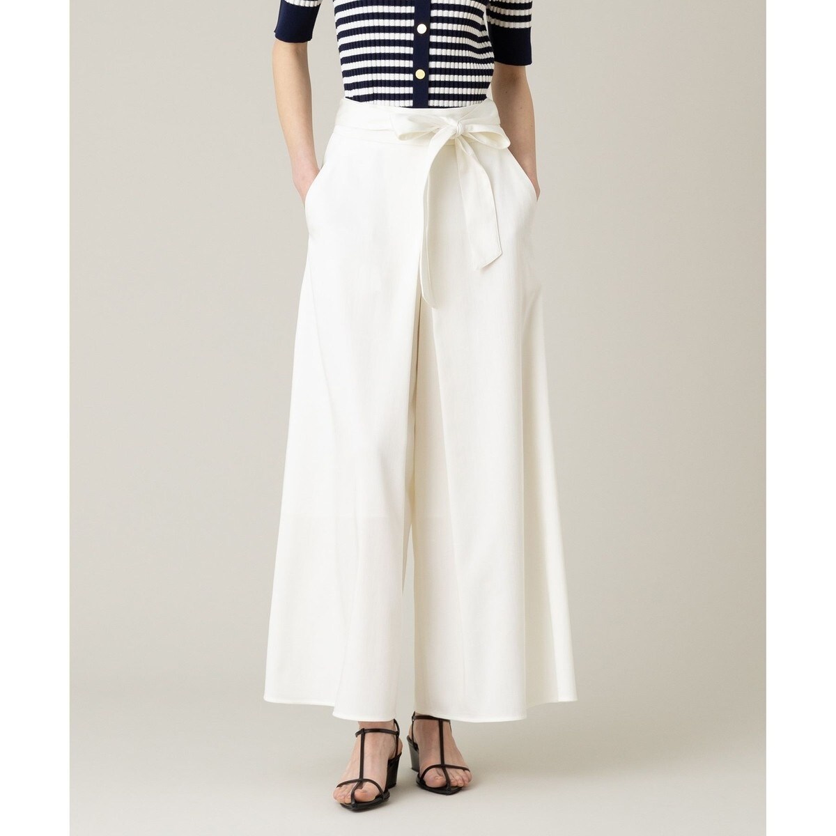 LOULOU WILLOUGHBY】ウールツイルワイドパンツ