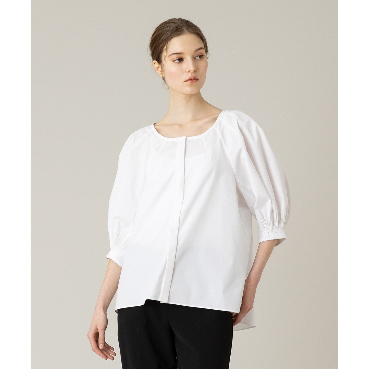 LOULOU WILLOUGHBY】RATTIシフォンフラワープリントブラウス | ルル