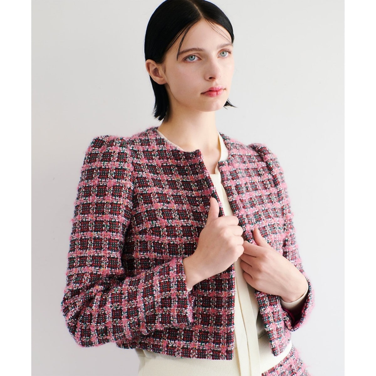 ♡ルルウィルビー MALHIA KENTチェックツイードワンピース♡ ♡ルルウィルビー MALHIA KENTチェックツイードワンピース♡ LOULOU