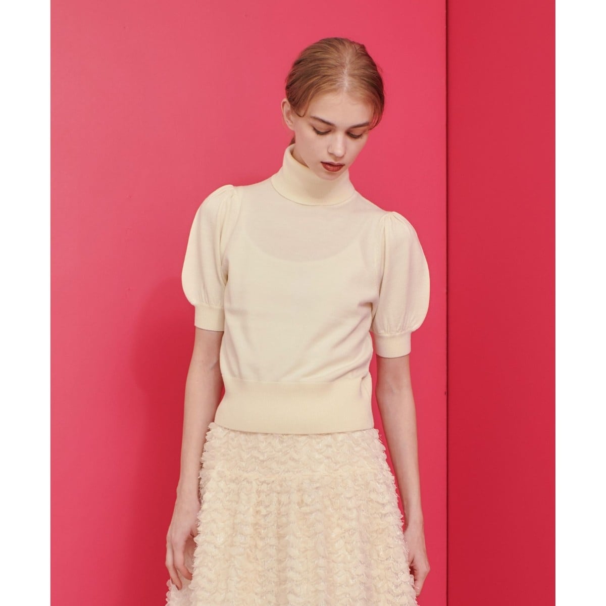 ルルウィルビー LOULOU WILLOUGHBY サイドシームパフプルオーバー