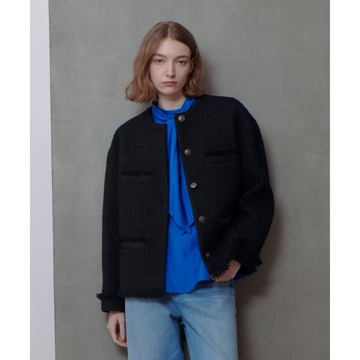 ロービングツイードクルーネックジャケット | アルアバイル