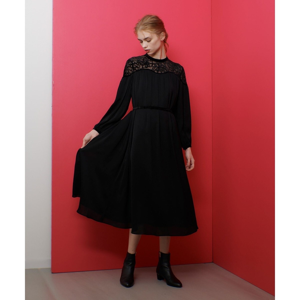 LOULOU WILLOUGHBY】オパールフラワーワンピース | ルルウィルビー