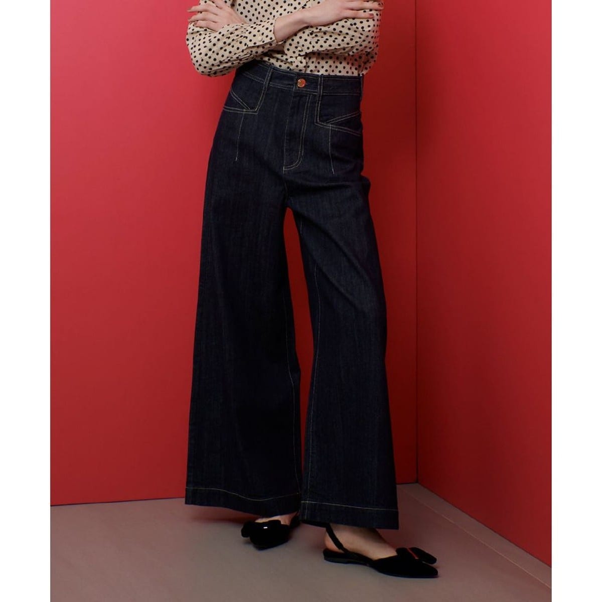 LOULOU WILLOUGHBY】◇デニムバギーパンツ | ルルウィルビー