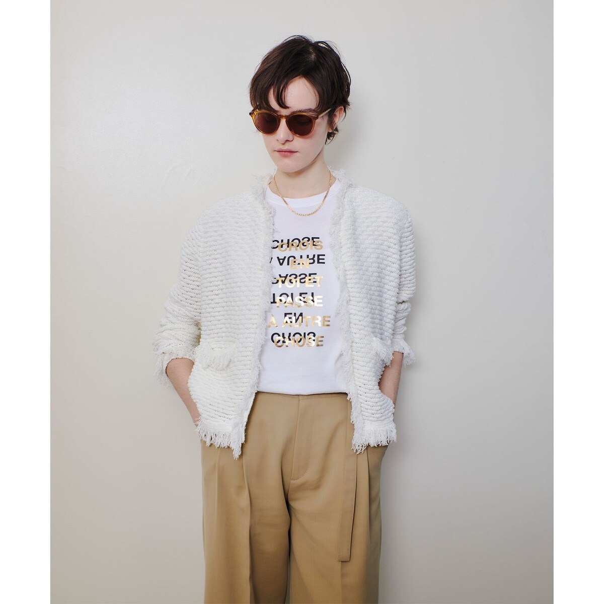 ミックスツイードニットジャケット | アルアバイル(allureville