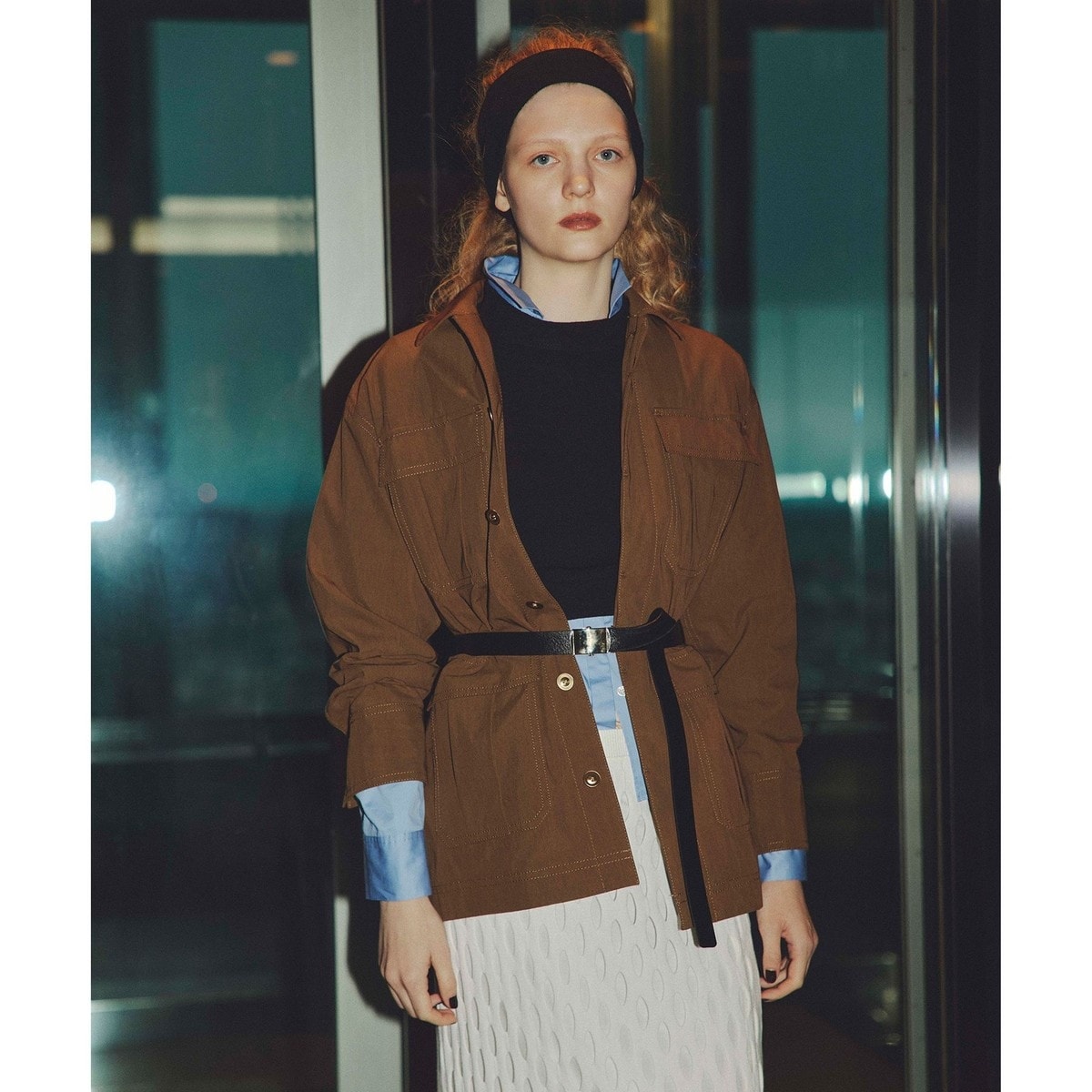 アルアバイル　マットタフタショートブルゾン ￥29,700 （税込） マットタフタショートブルゾン|allureville OFFICIAL SITE