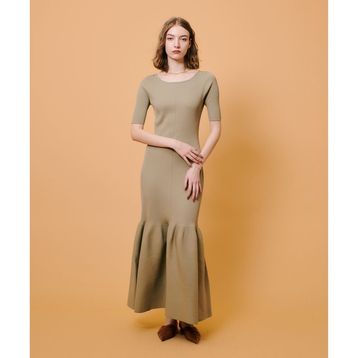 ランバンオンブルー　ティアード 切り替え ドッキング ロング ワンピース M 楽天市場】LANVIN en Bleu ランバンオンブルー ドッキング