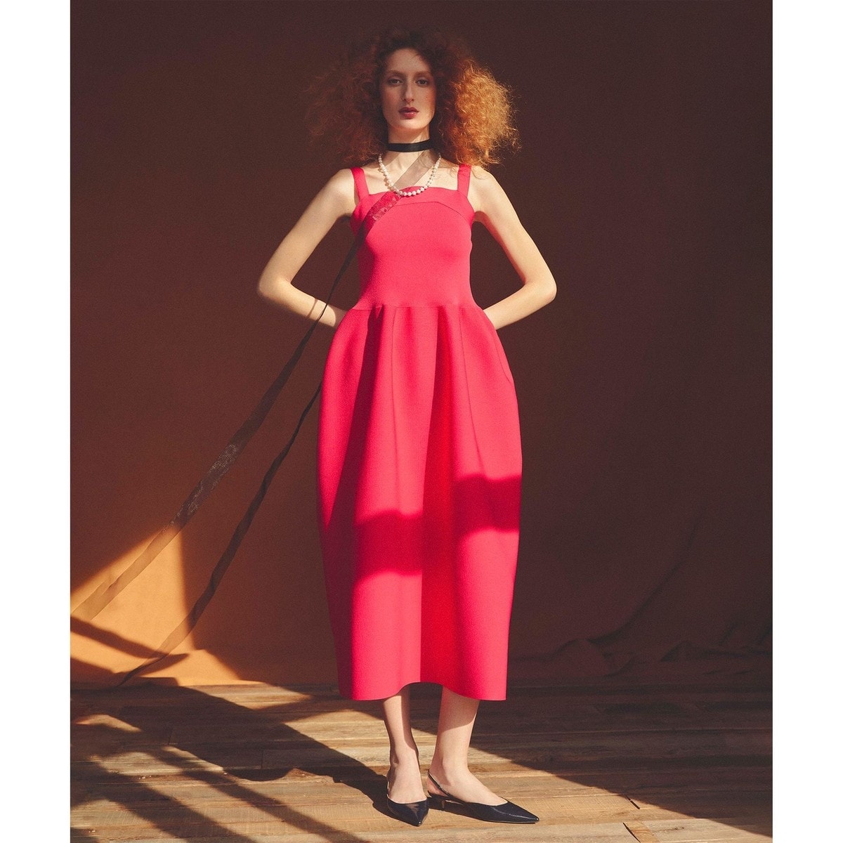 LOULOU WILLOUGHBY】ニットコクーンキャミワンピース | ルルウィルビー