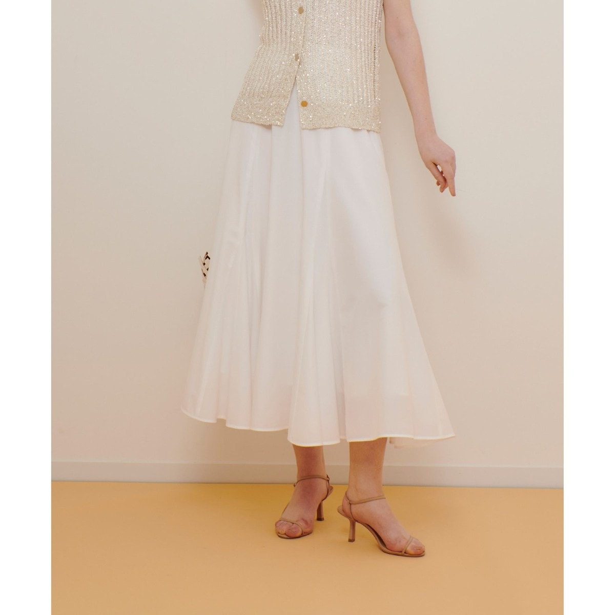 バイカラーリボンフレアスカート | イエナ(IENA) | マルイウェブ