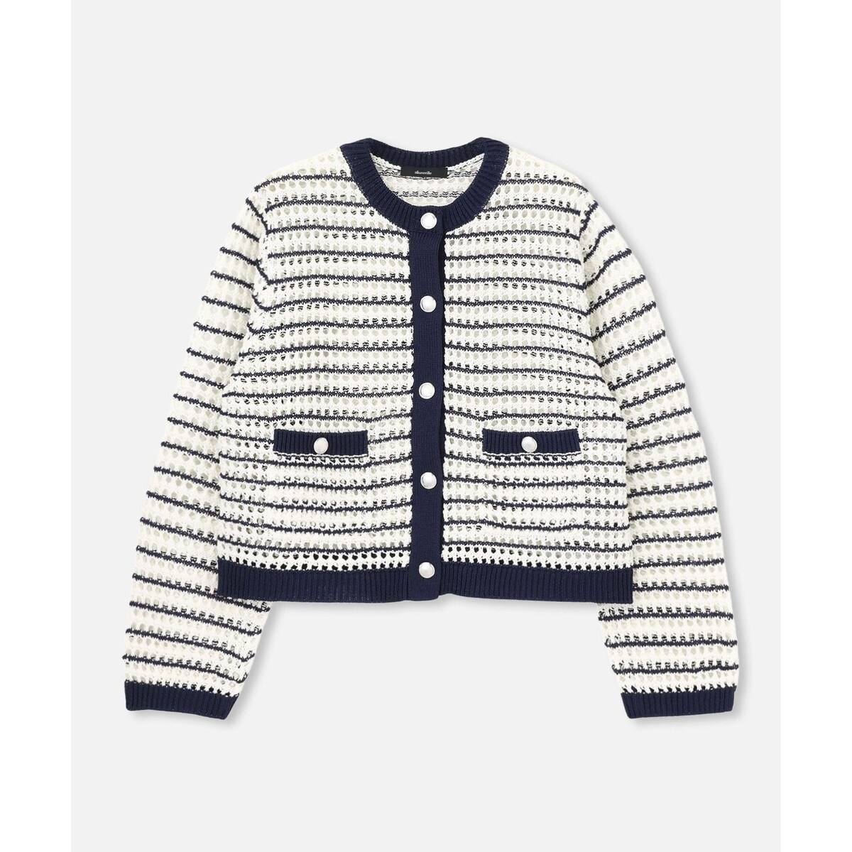 【新品・未使用】アルアバイル　フィッシュネットニットジャケット フィッシュネットニットジャケット|allureville OFFICIAL SITE