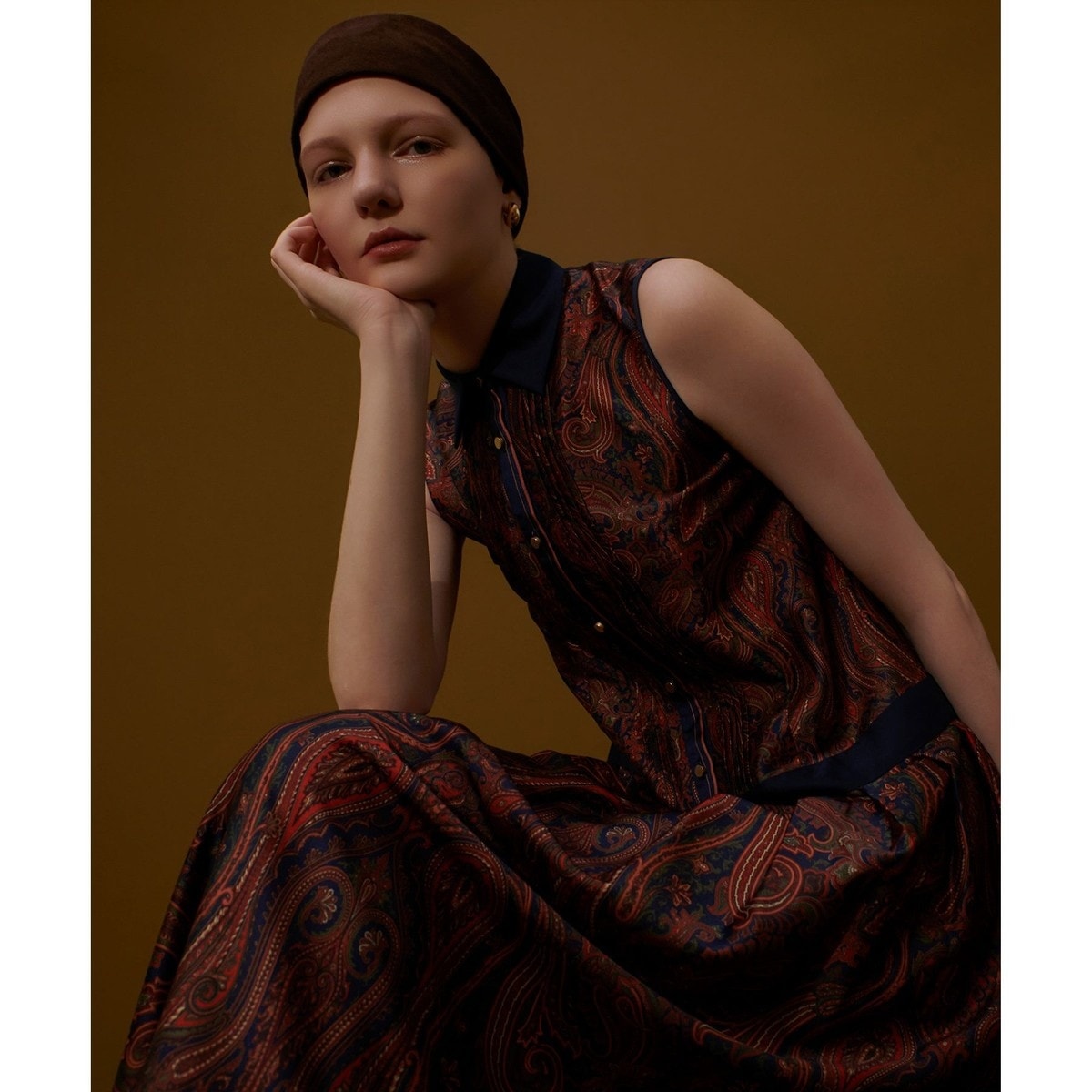 allureville×otonaMUSE】シックツイードサロペットドレス