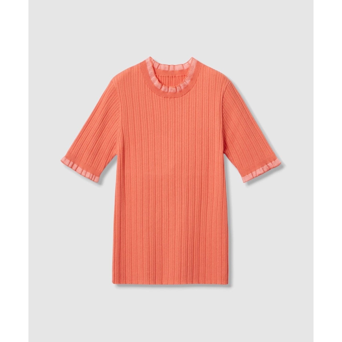 【LOULOU WILLOUGHBY】ハーフチューブラーリブニット LOULOU WILLOUGHBY】ハーフチューブラーリブニット | ルルウィルビー