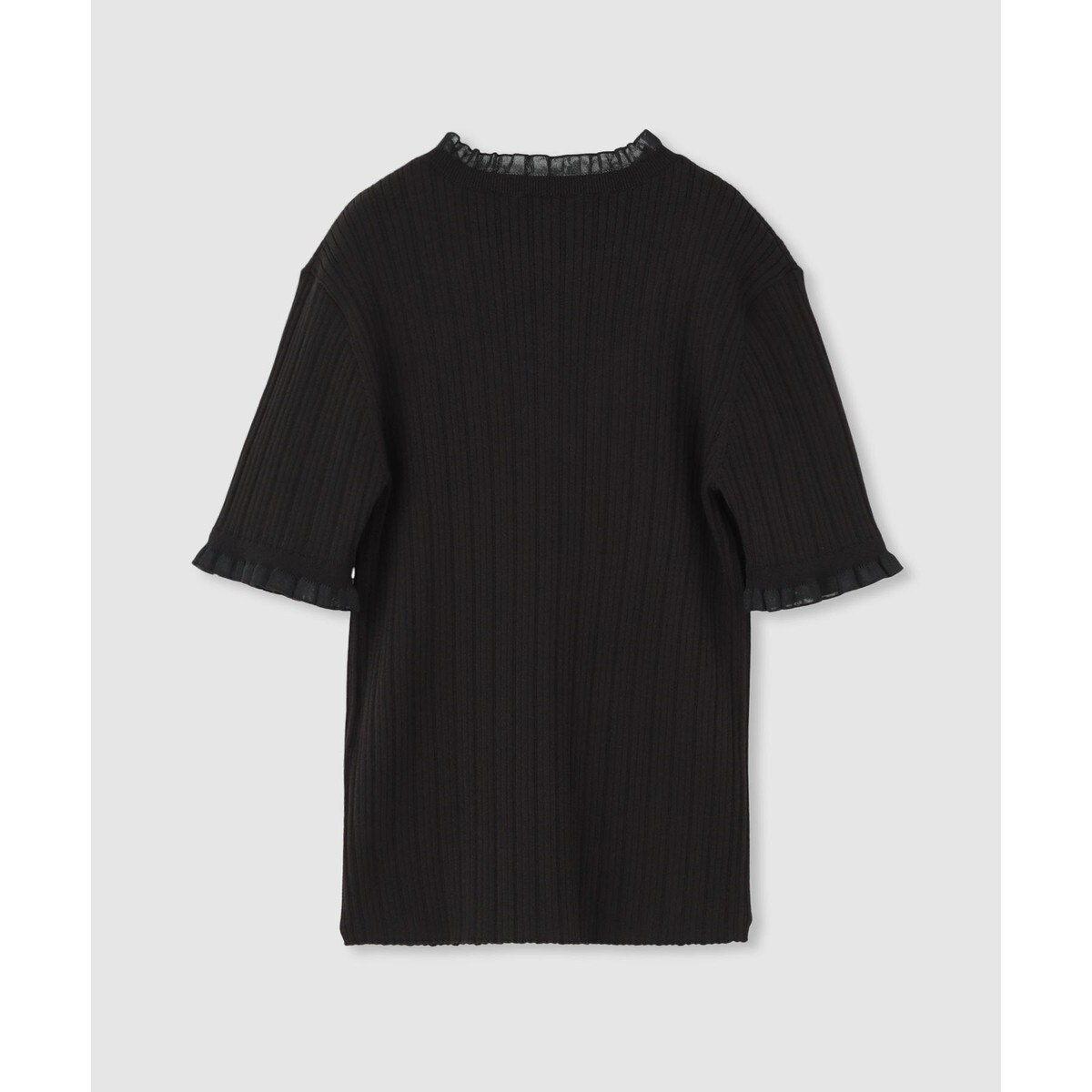 LOULOU WILLOUGHBY】ハーフチューブラーリブニット