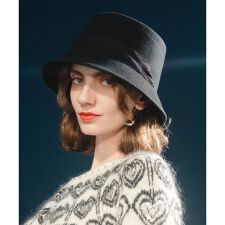 【LOULOU WILLOUGHBY】リボンバケットハット