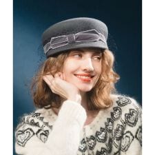 ルルウィルビー(LOULOU WILLOUGHBY)の【LOULOU WILLOUGHBY】ベロアリボンキャスケット