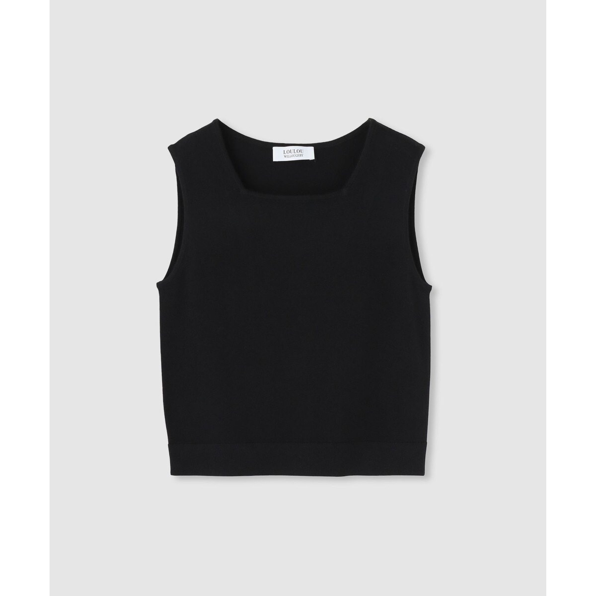 ルルウィルビー　ショルダーリボンミニタンクプルオーバー LOULOU WILLOUGHBY】ショルダーリボンミニタンクプルオーバー