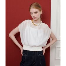 【LOULOU WILLOUGHBY】キャミソールドッキングプルオーバー