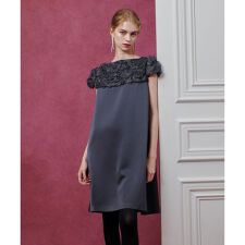 【LOULOU WILLOUGHBY】チュールローズワンピース