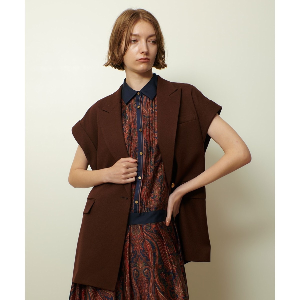 イエナ2024AW LIENシルクボタンレスジャケット LIENシルクボタンレスジャケット | イエナ(IENA) | マルイウェブ