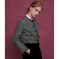 【LOULOU WILLOUGHBY】ＬＩＮＴＯＮラメツイードショートジャケット