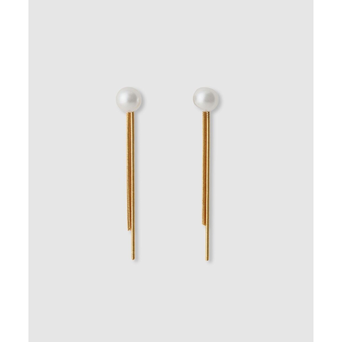 エレガントパールチェーンピアス 楽天市場】[silver925]パールチェーンロングピアス ☆ ピアス