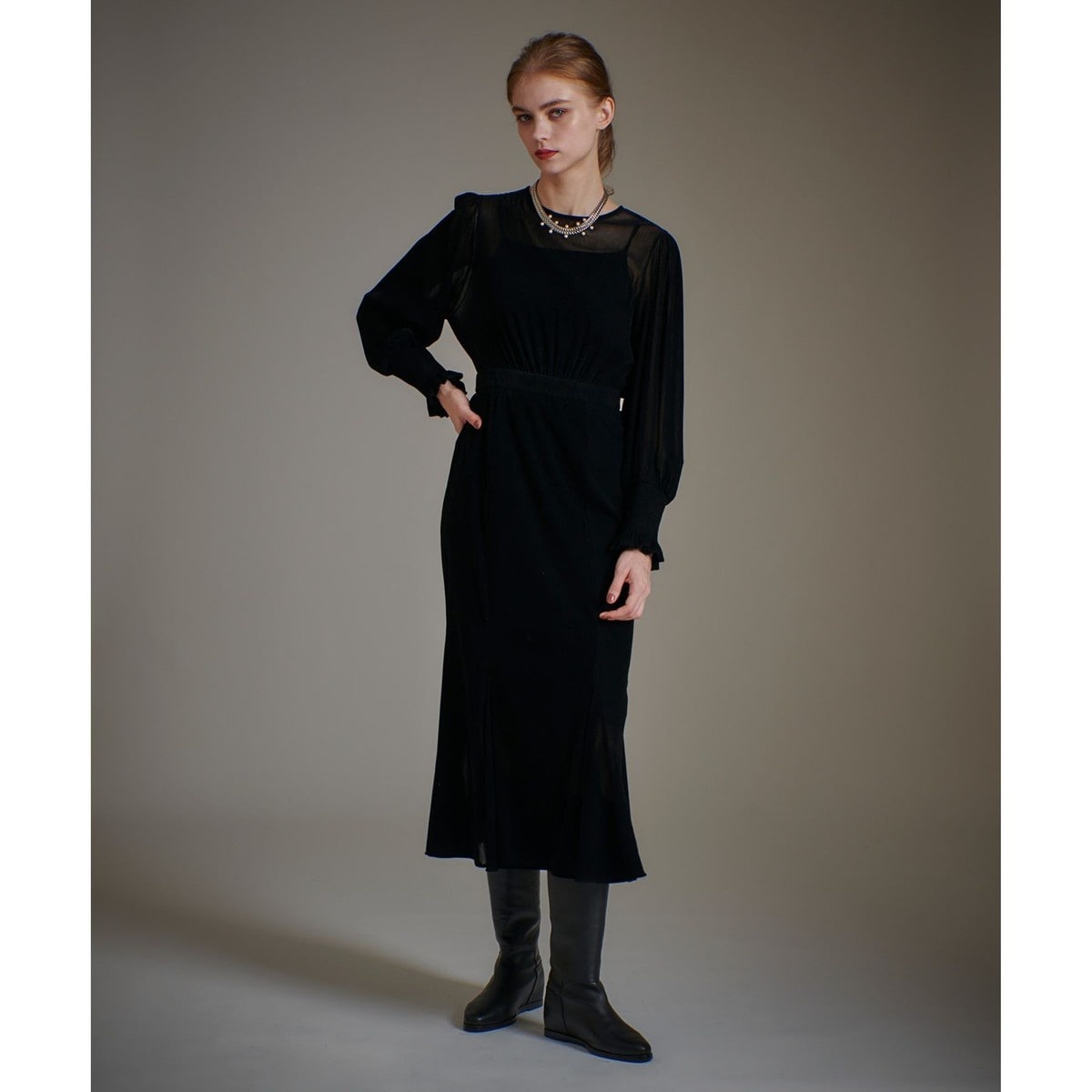 LOULOU WILLOUGHBY】LIBERTYボタニカルワンピース | ルルウィルビー