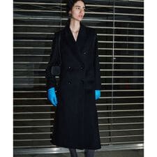 カシミヤ混ロングチェスターコート