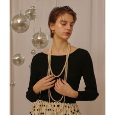 3連パールネックレス