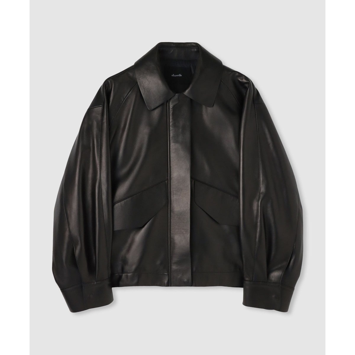 美品 ⭐︎ allureville ラムレザーコンパクトリブブルゾン　2 セール】 ラムレザーコンパクトリブブルゾン （ブルゾン
