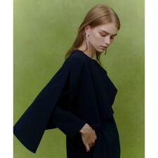 【LOULOU WILLOUGHBY】2WAYケープワンピース