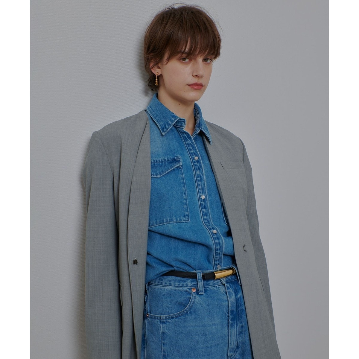 ラムレザー ノーカラージャケット | 23区(23KU) | マルイウェブチャネル