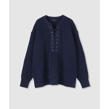 レースアップバルキープルオーバー