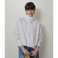 スカーフ付バルーンシャツ