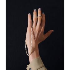 ビーズコンビ淡水パールネックレス