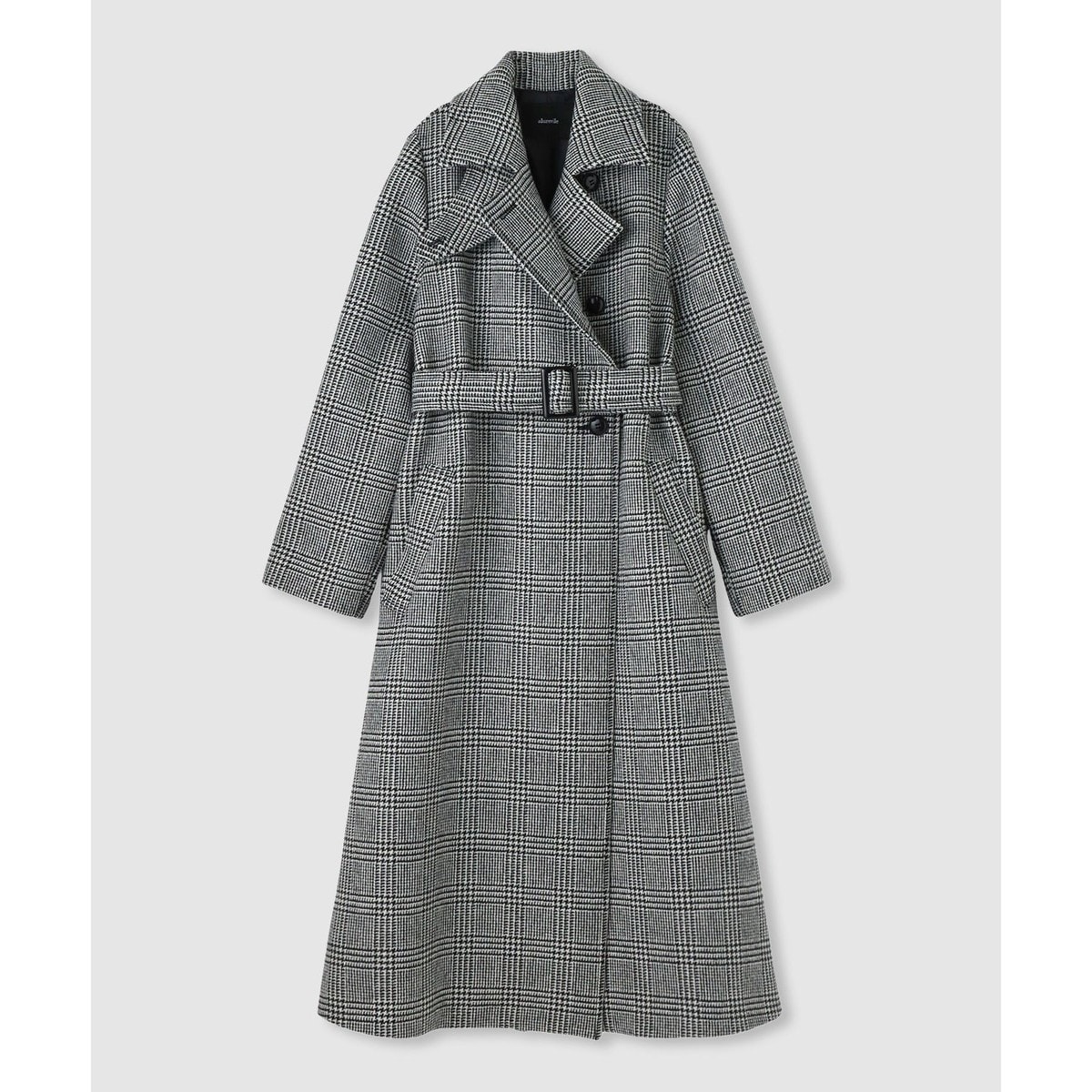 allureville カシミヤ混ロングチェスターコート allureville(アルアバイル)｜カシミヤ混ロングチェスターコート