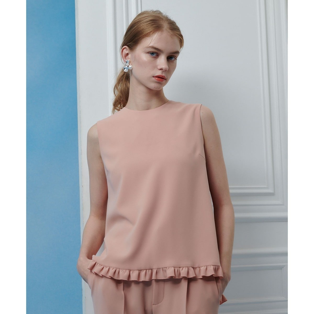 ルルウィルビー 2WAY シフォンフリルブラウス リボン ピンクベージュ 長袖 ルルウィルビー(LOULOU WILLOUGHBY) レディース ブラウス の一覧