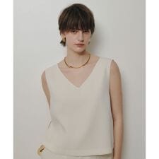 ダブルクロスショートＶネックプルオーバー