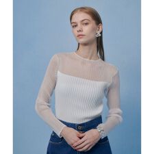 【LOULOU WILLOUGHBY】シアーキリカエプルオーバー