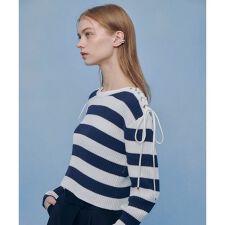 【LOULOU WILLOUGHBY】レースアップショルダープルオーバー