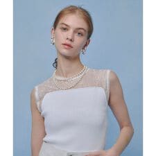 【LOULOU WILLOUGHBY】レーシィビスチェプルオーバー