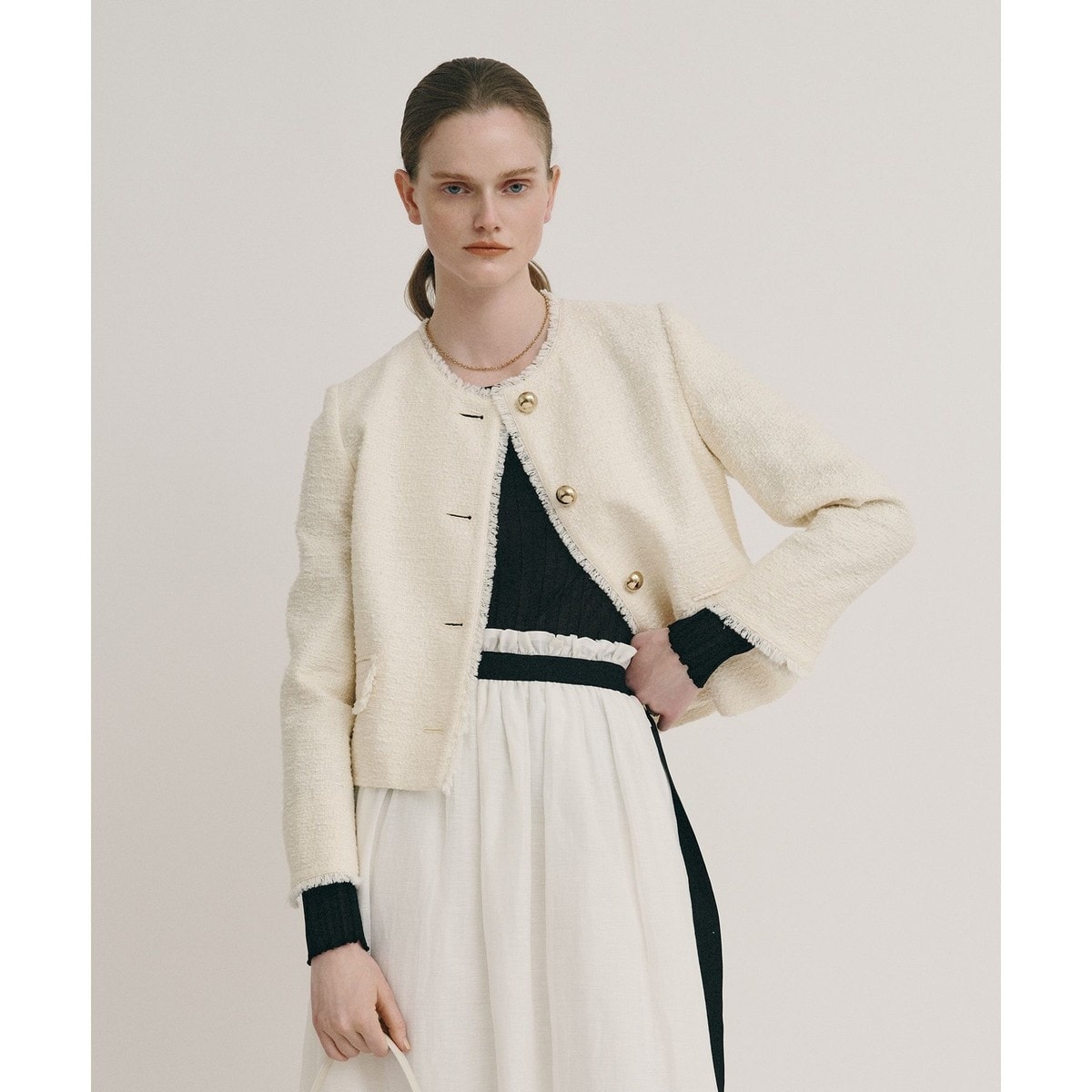 レザークルーネックブルゾン | アルアバイル(allureville) | マルイ