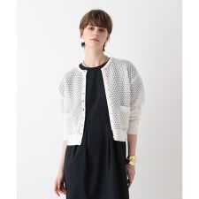 透かし編みカーディガン