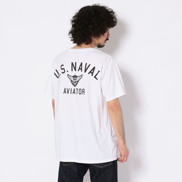AVIREX Naval Aviator Mサイズシャツ クルーネックTシャツ U．S．NAVAL AVIATOR
